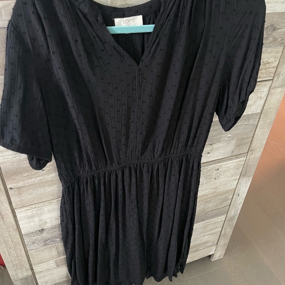 Loft Black Dress sz LP